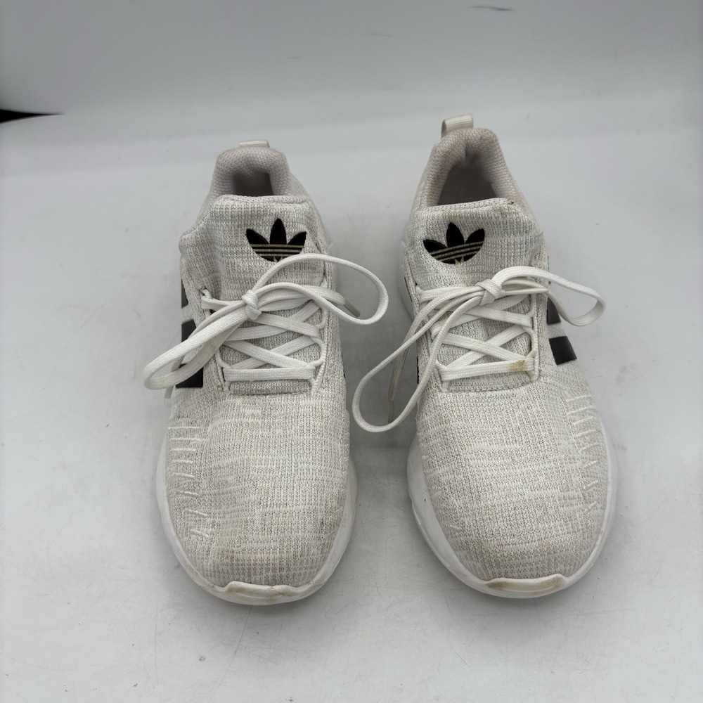 Adidas Shoes Boys Size 3 Swift Run 22 Kids Youth Grey White Sneakers - Picture 4 of 10
